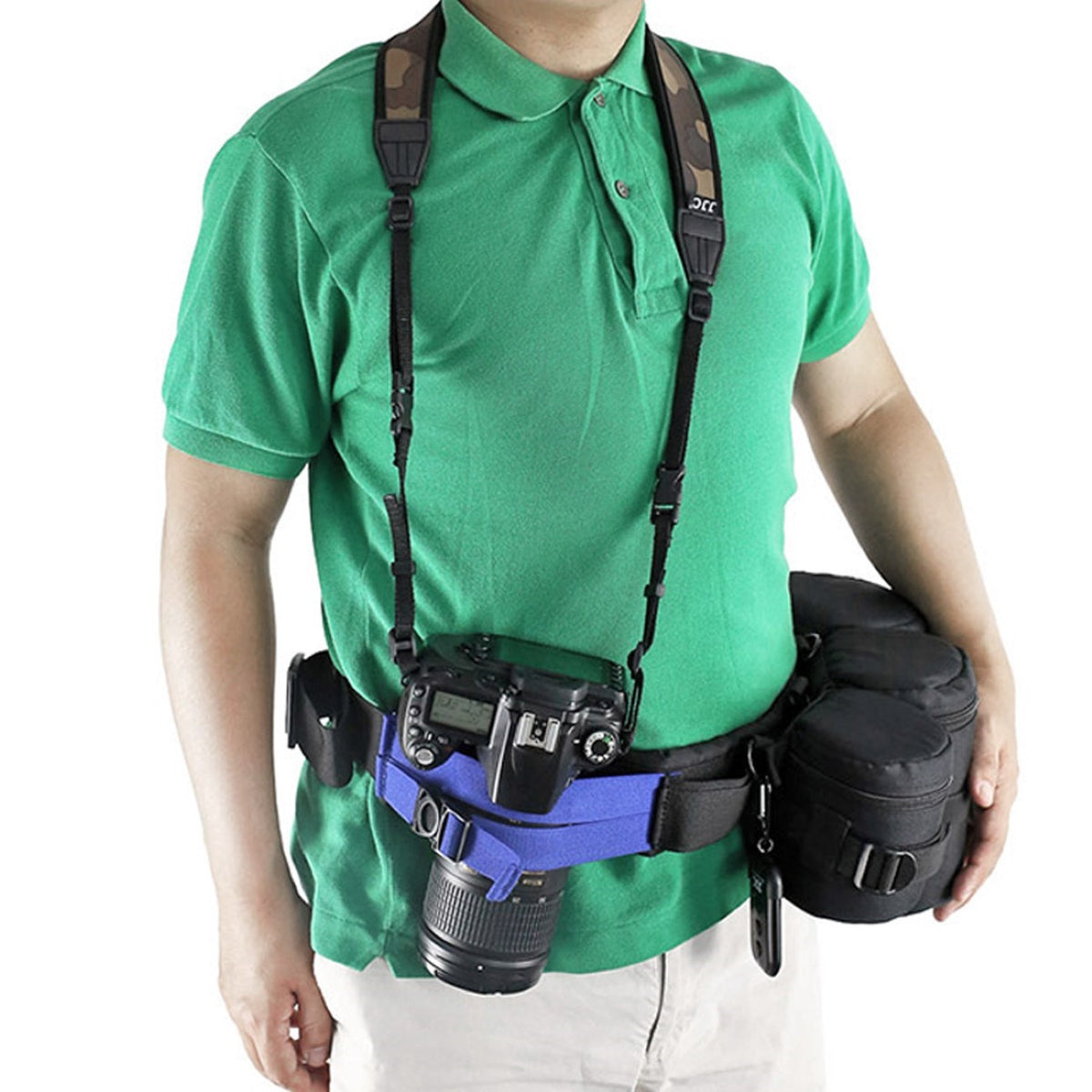 Verstellbarer Fotogürtel für Objektivtaschen und Zubehör