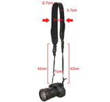 Neopren-Kameragurt verstellbar für DSLR & spiegellose Kameras mit Reißverschlusstaschen
