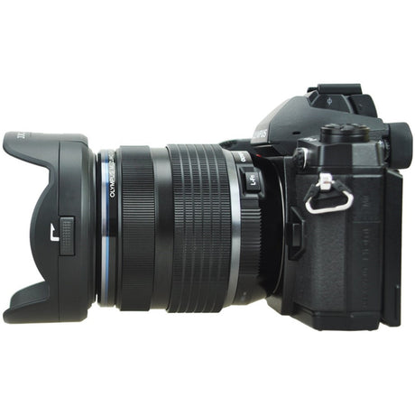 Gegenlichtblende mit Filterzugang für 12-40mm f/2.8 Ersetzt Olympus LH-66 Tulpenform