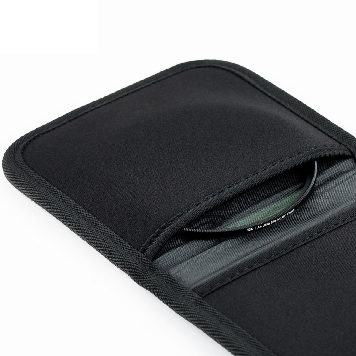Faltbare Filtertasche für 3 Filter bis 95mm Durchmesser Grau