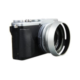 Gegenlichtblende mit Adapterring für FUJI X100 Serie ersetzt LH-X100 Silber