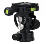 JUSINO Hochleistungs-Neigekopf für Monopods Hydraulische Federung 360° Schwenkfunktion DG-02