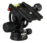 JUSINO Hochleistungs-Neigekopf für Monopods Hydraulische Federung 360° Schwenkfunktion DG-02