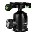 JUSINO Robuster Kugelkopf Stativkopf bis 20kg belastbar BS-40