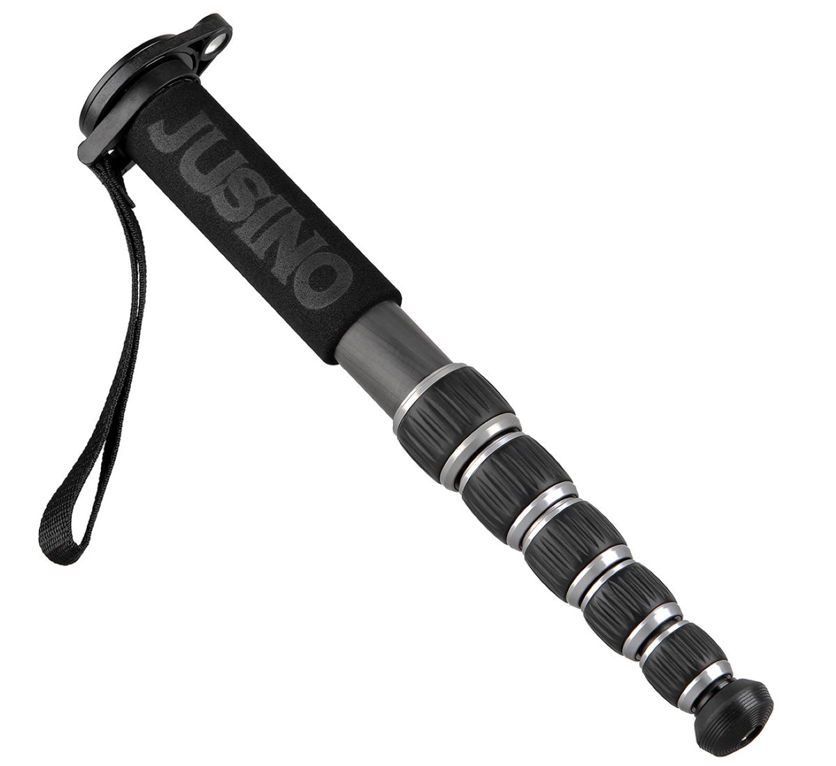 JUSINO Robustes leichtes Karbon-Monopod 6 Segmente bis 140cm 10kg MP-326C