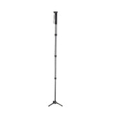JUSINO Karbon Monopod mit abnehmbarem Fuß/Tischstativ Schnelldrehverschlüsse bis 153cm/6kg VM-254C