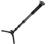 JUSINO Karbon Monopod Standspinne Tischstativ-Funktion bis 164cm 10kg Schnellspann-Clips VM-284C