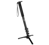 JUSINO Monopod mit abnehmbarem Fuß Tischstativ Schnellspann-Clips bis 164cm 10kg VM-284E