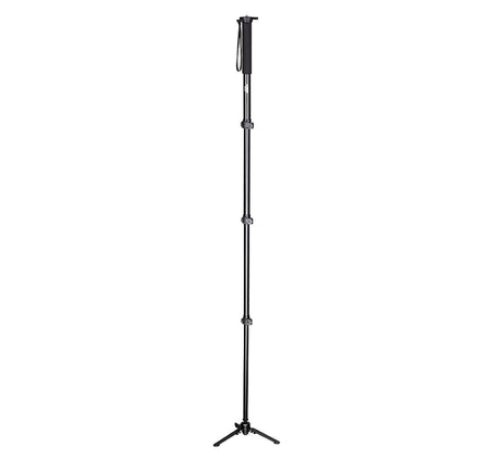 JUSINO Monopod mit abnehmbarem Fuß Tischstativ Schnellspann-Clips bis 164cm 10kg VM-284E