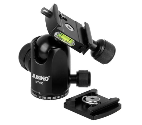 JUSINO Vielseitiges Tripod/Monopod Stativ bis 155cm Höhe/6kg + Kugelkopf BT-60 X-426