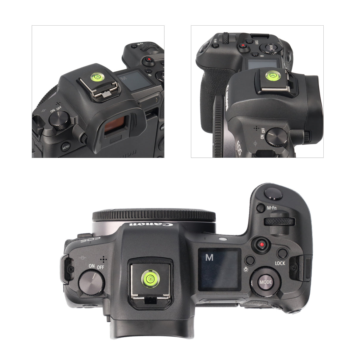 Blitzschuhabdeckung mit Dosenlibelle für Standard-Blitzschuh Blitzabdeckung + Wasserwaage S7