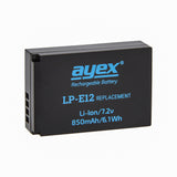 LP-E12 Akku für zB Canon EOS M M2 M 10 M50 Mark II M100 M200 100D PowerShot SX70 HS