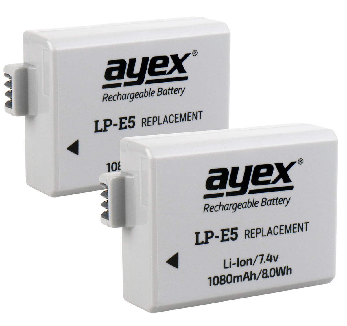 Batteriegriff Set für Canon EOS 1000D 500D 450D + 2x LP-E5 Akku wie BG-E5