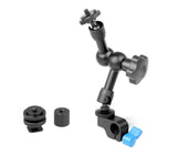 Magic Arm 7 Zoll + Winkelklemme für 15mm Durchmesser Rundstäbe/DSLR Rig Kamera Monitor Videoleuchte