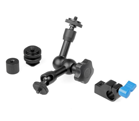 Magic Arm 7 Zoll + Winkelklemme für 15mm Durchmesser Rundstäbe/DSLR Rig Kamera Monitor Videoleuchte