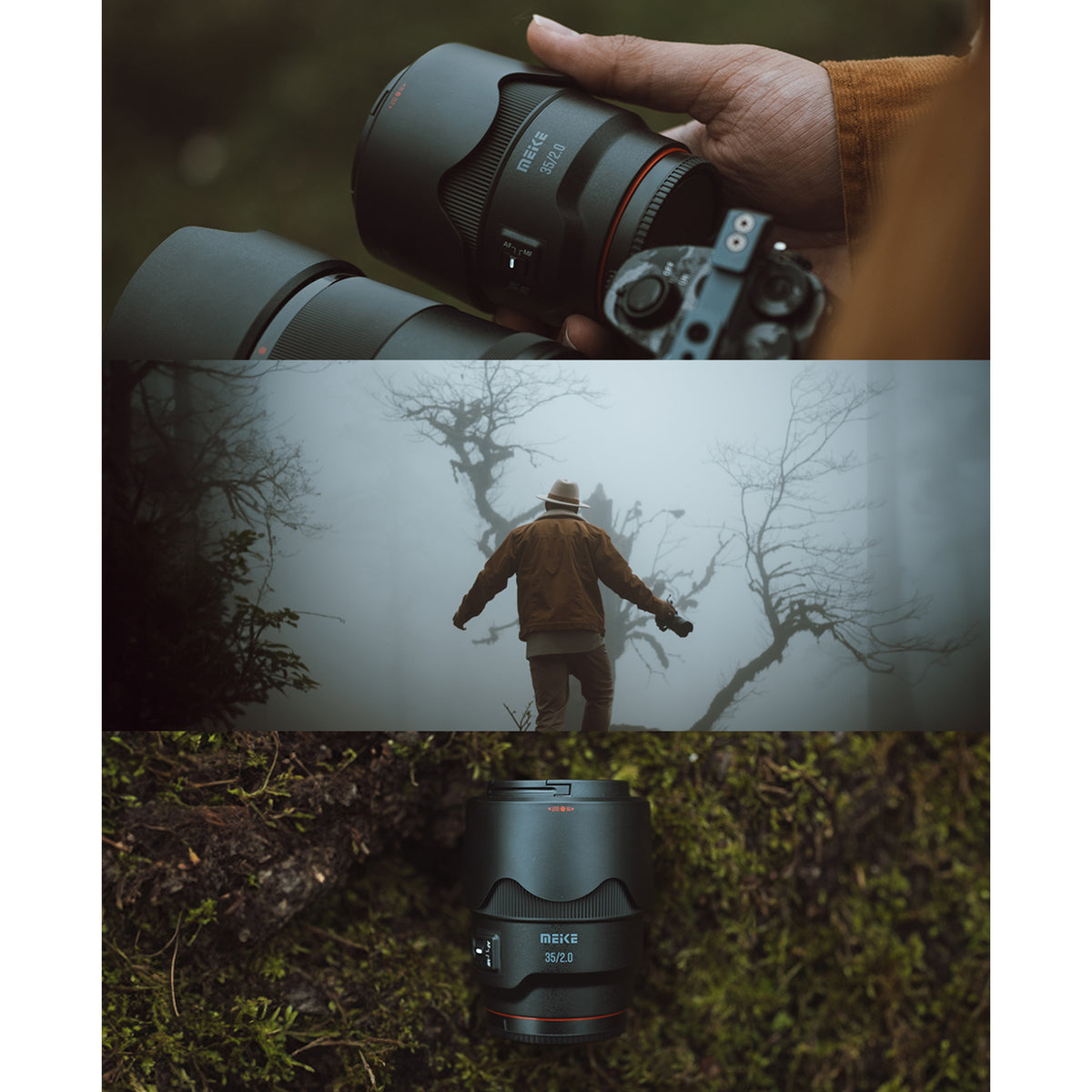 Meike Vollformat Objektiv 35mm F2.0 AF STM Autofokus für Panasonic L Mount Kameras
