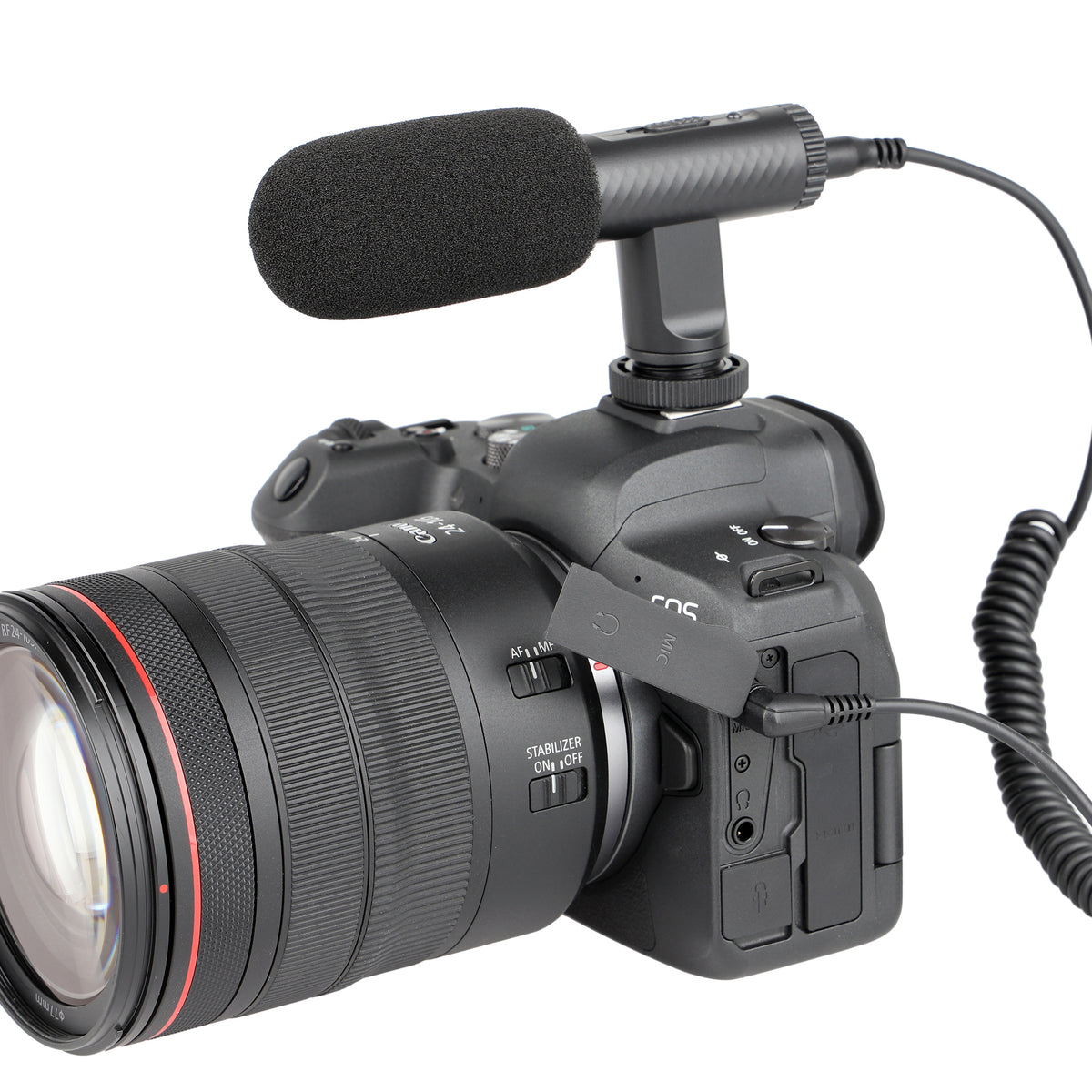 ayex leichtes Richtmikrofon für Camcorder und DSLR Kameras