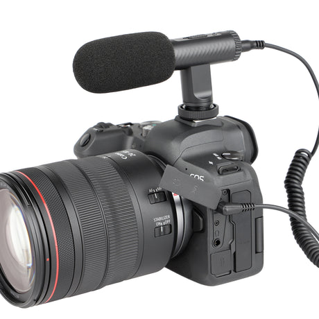 ayex leichtes Richtmikrofon für Camcorder und DSLR Kameras