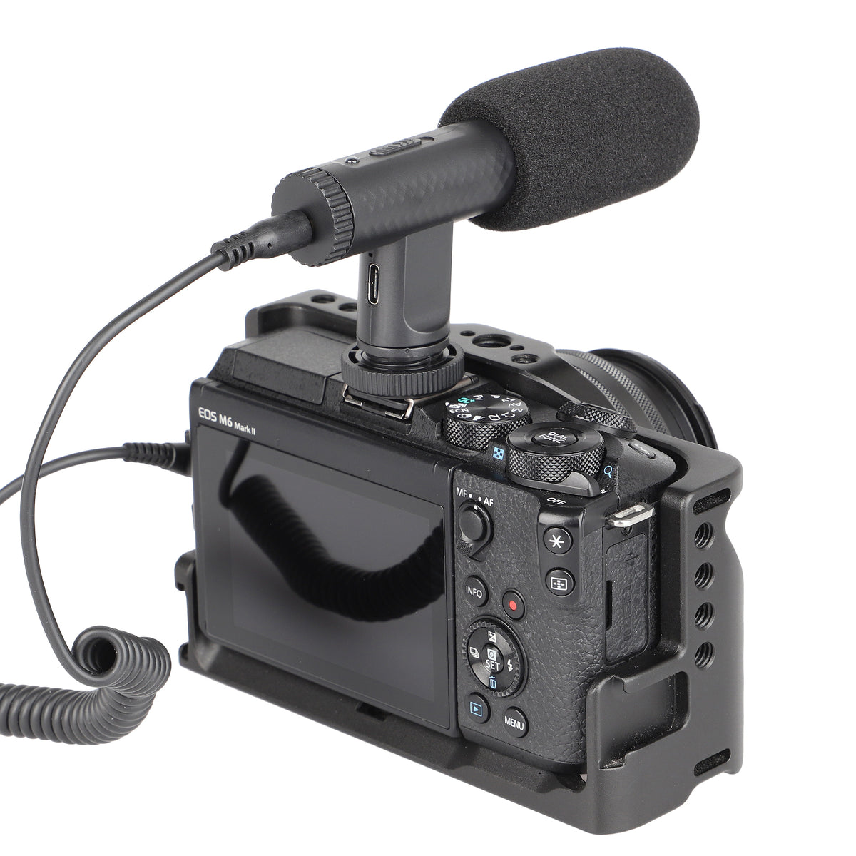 ayex leichtes Richtmikrofon für Camcorder und DSLR Kameras