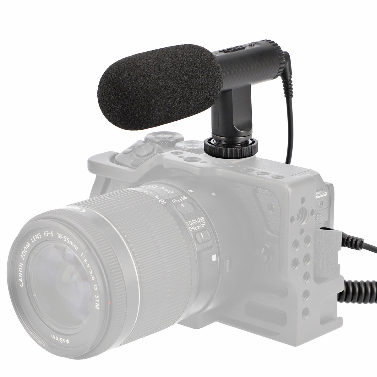 ayex leichtes Richtmikrofon für Camcorder und DSLR Kameras