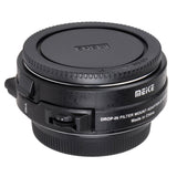Meike MK-EFTM-C Mount-Adapter für Canon EF auf Canon EOS M Inkl. variablem ND-Filter und klarem UV-Filter