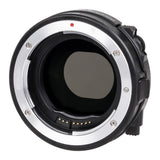 Meike MK-EFTM-C Mount-Adapter für Canon EF auf Canon EOS M Inkl. variablem ND-Filter und klarem UV-Filter