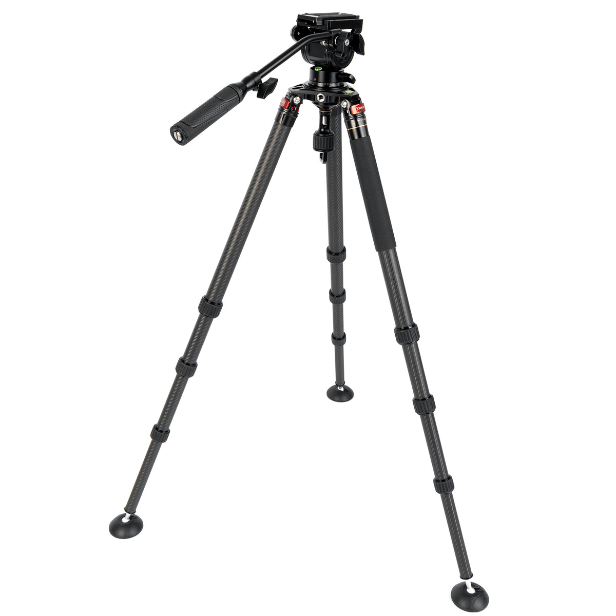 JUSINO Karbon Profi Videostativ & Kugelkopf Perfekt für Vogelaufnahmen 152,5cm 18Kg belastbar