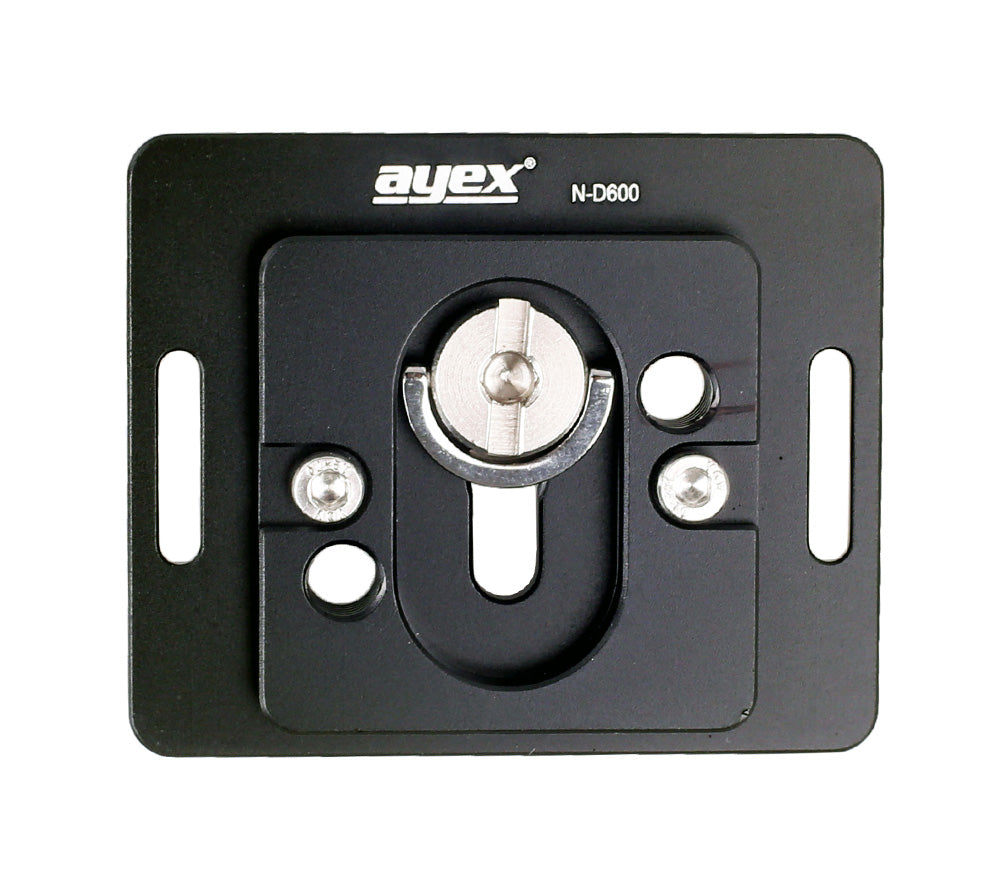 Schnellwechselplatte ayex N-D600 für Nikon D600 und Arca-Swiss Standard