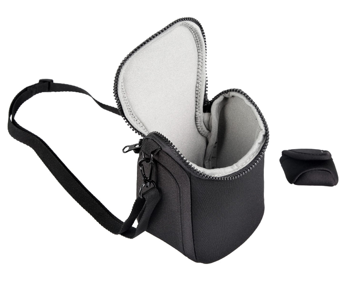 Neopren Kameratasche für Systemkameras, z. B. Sony NEX, Panasonic m4/3