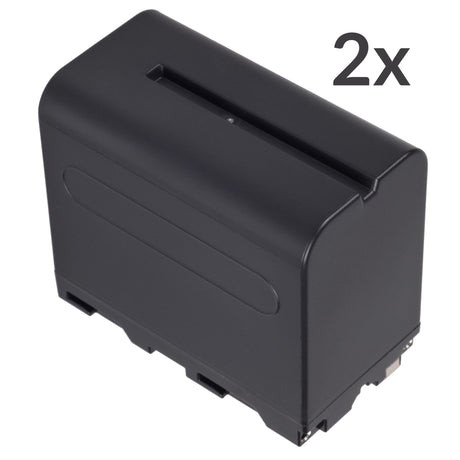 NP-F970 Akku 2er Set für z.B. Sony Camcorder ersetzt NP-F960 NP-F750 NP-F950 NP-F730 NP-F930 o.ä.