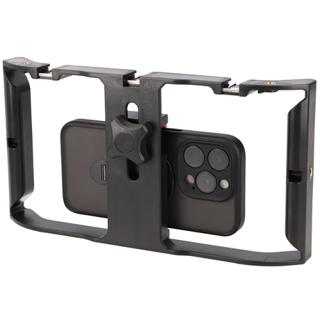Handyhalterung Smartphone Video Rig Stabilizer für stabile Videoaufnahmen & Vlogging
