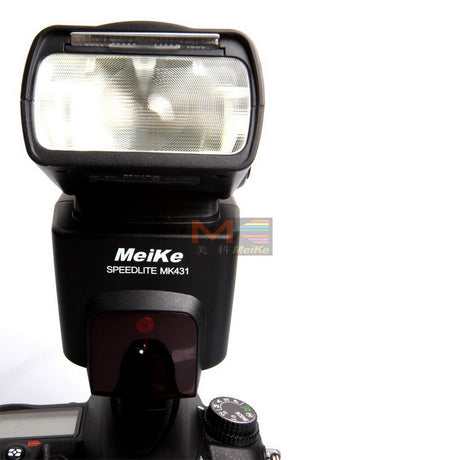 Meike MK431 TTL Blitzgerät für Nikon DSLR Kameras mit LCD Display und Diffusor