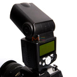 Meike MK431 TTL Blitzgerät für Nikon DSLR Kameras mit LCD Display und Diffusor