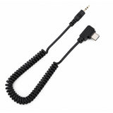 Spiral Adapterkabel 2,5mm USB-C für Sony Alpha 7C II 7C R 7 V A6700 Kameras Fernauslöser Adapter
