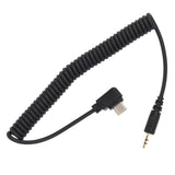 Spiral Adapterkabel 2,5mm USB-C für Sony Alpha 7C II 7C R 7 V A6700 Kameras Fernauslöser Adapter