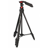JUSINO leichtes Traveller Stativ 4 Segmente bis 139cm Aluminium 2,5kg belastbar
