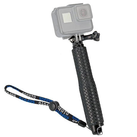 Selfie Stick ausziehbar 32,5cm 3 Sektionen rutschfest wasserfest für GoPro Action Cams