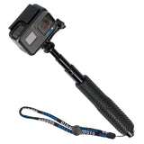 Selfie Stick ausziehbar 32,5cm 3 Sektionen rutschfest wasserfest für GoPro Action Cams