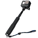 Selfie Stick ausziehbar 32,5cm 3 Sektionen rutschfest wasserfest für GoPro Action Cams