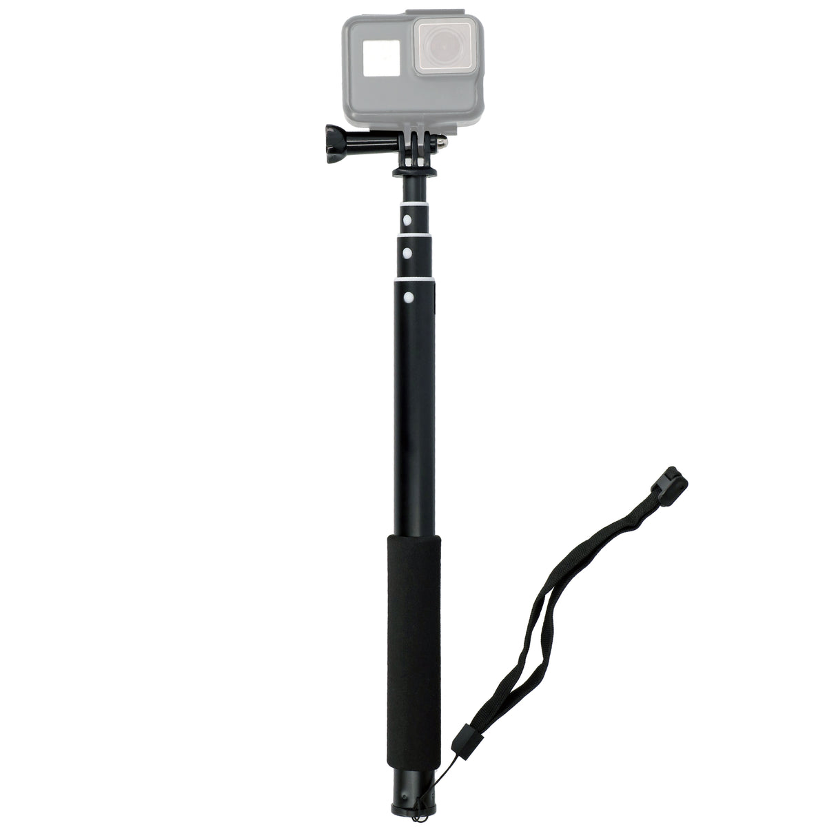 Selfie Stick ausziehbar 4 Sektionen 28-90cm für Actioncams wie GoPro