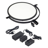 ayex LED Softlight Videolicht warme und kalte Farbtemparaturen Vielseitige LED-Videoleuchte für Perfekte Porträtaufnahmen Dimmbar 360° Schwenkbar 3200-5600k Inklusive Tragetasche