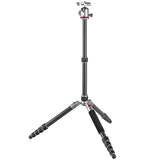 JUSINO Vielseitiges Karbon Tripod mit Monopod-Funktion bis 158cm 8kg + Kugelkopf TK-2535C FGS-30