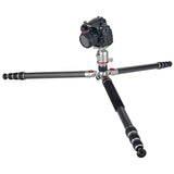 JUSINO Profi Traveller Karbon-Stativ Monopodfunktion bis 182cm 18kg + Kugelkopf FGS-41 TK-324C