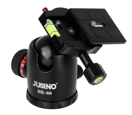 JUSINO Kugelkopf Stativkopf 15kg Belastbarkeit BH-68 Alu