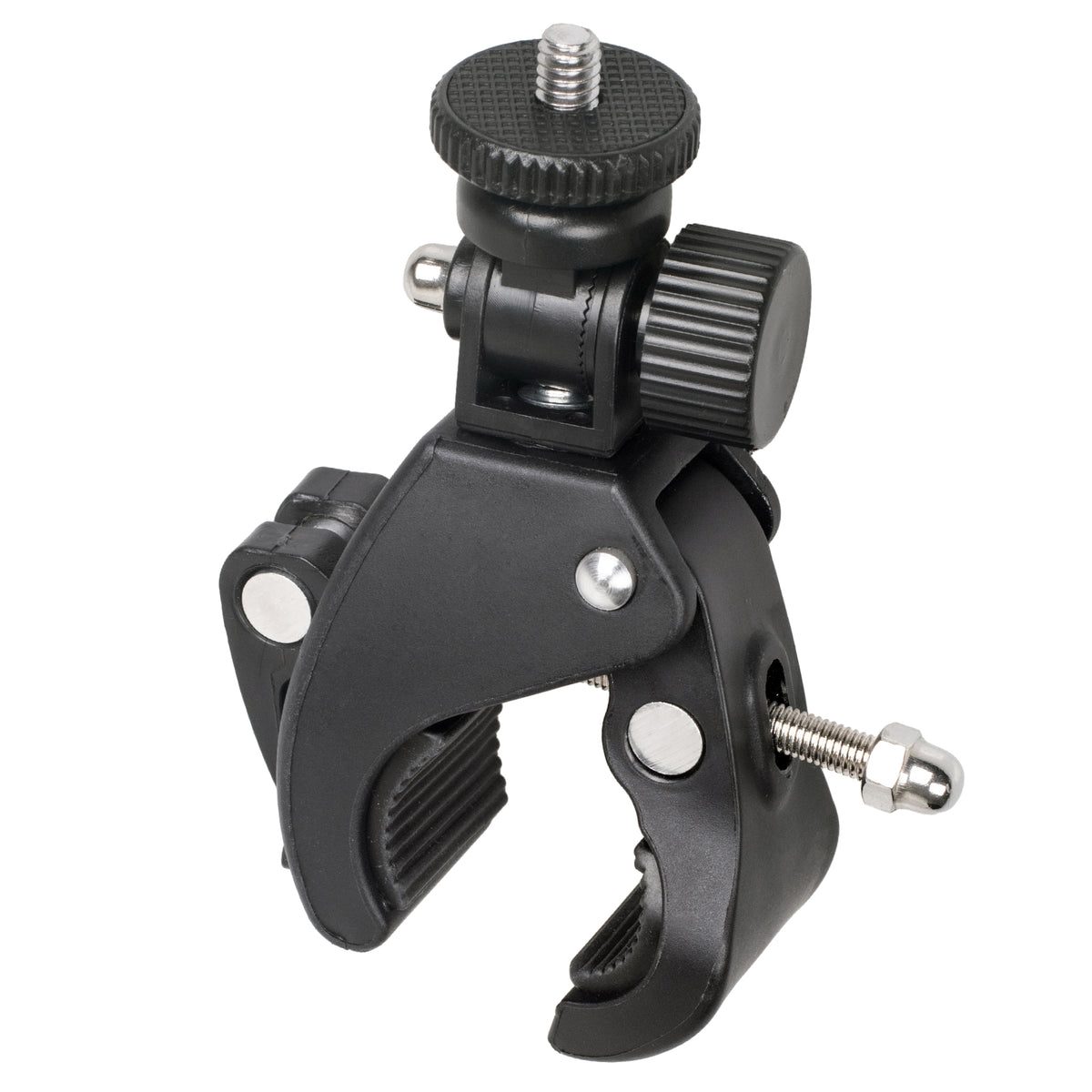 ayex Universal Stativklemme neigbarer 1/4 Zoll Mount Schraubzwinge gummierte Kontaktflächen