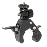 ayex Universal Stativklemme neigbarer 1/4 Zoll Mount Schraubzwinge gummierte Kontaktflächen