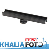 Hot Shoe Verlängerung 20cm Schiene für Standardblitzschuh