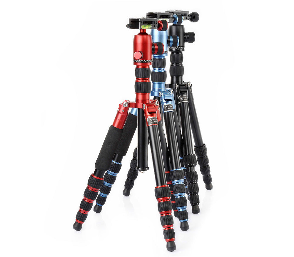 JUSINO TK-225S Traveller leichtes Reisestativ mit Monopod-Funktion