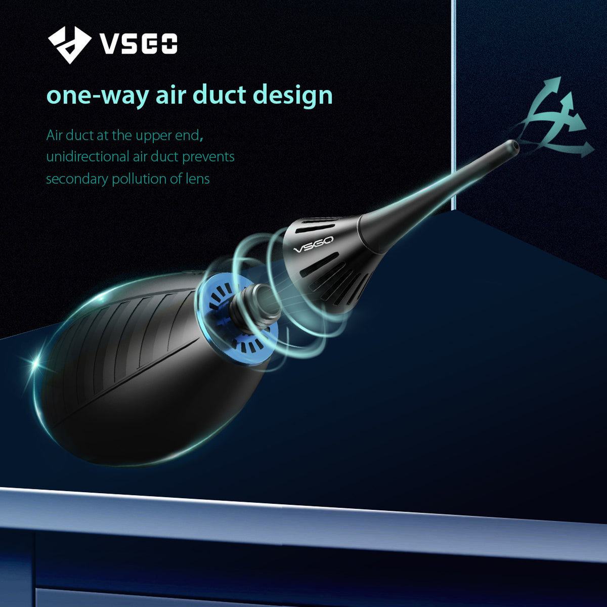 VSGO Air Blower Klassischer Blasebalg für Kamera, Objektiv & Sensor