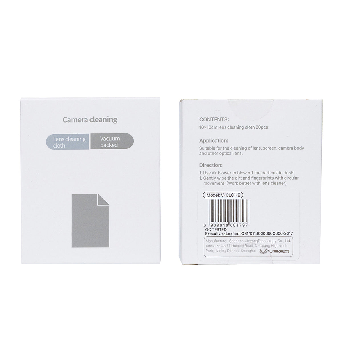 VSGO Mikrofasertücher 20er Set zur Reinigung von Kamera, Objektiv & Display